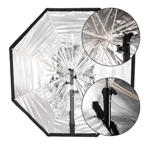 Oktagonal Paraply Softbox 80cm Universal Topp Blixt Softlight Skydd