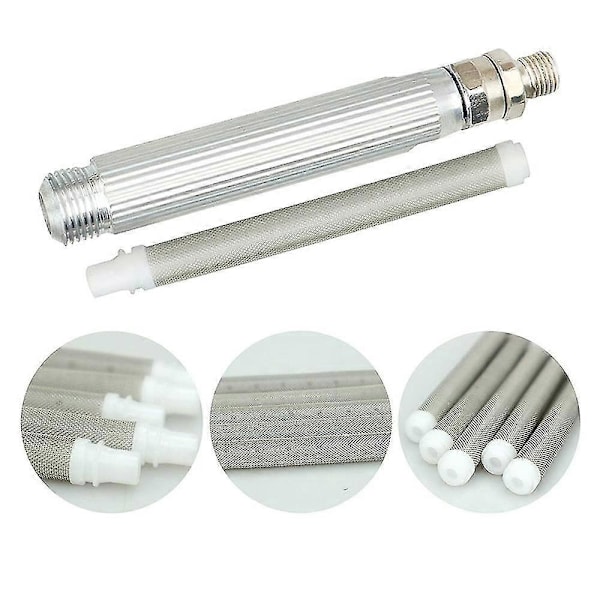 4 Stykker Reversible Airless Malingssprøyte Dyse Tips Og 4 Stykker Airless Spray Filter Erstatningssett