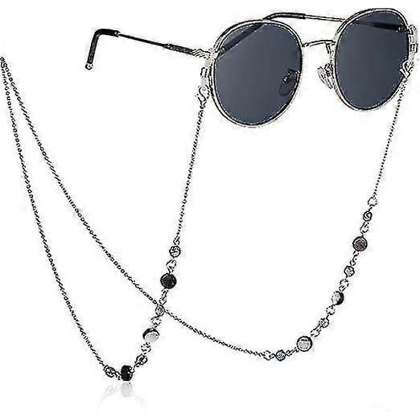 Brillekjeder, Maskekjede Halskjedeholder Snøre for kvinner, Stilige solbrille lesebrillekjeder (shikai)