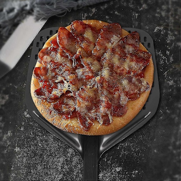 Perforerad Pizzaspade, 30 cm Rektangulär Pizzaspade Vändbar Pizzaspade Pizzaskovel För Bakning Ho