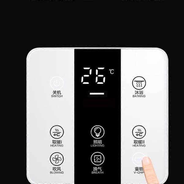 Smart Touchscreen Yuba Switch 8-vägs Badrum Vattentät Dammtät Panel