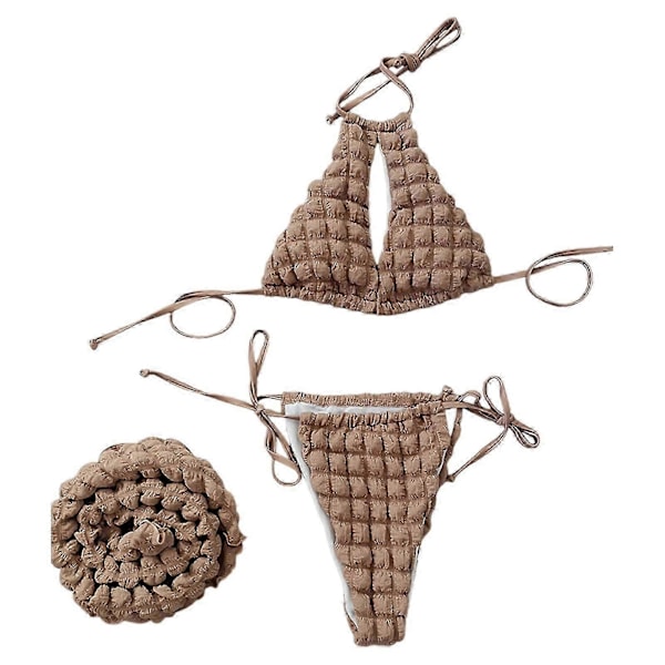 Bikini Baddräkt Set Dam Baddräkt Badkläder för Klubb Pool Strand