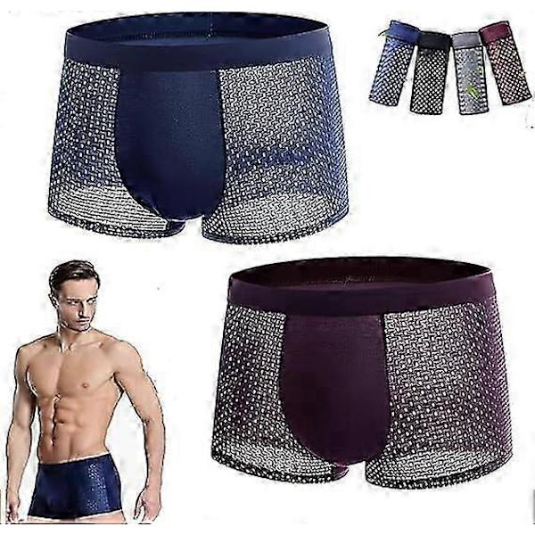 Bamboowear Bamboo Boxerit Miehet Microfiber Boxer Briefsit L