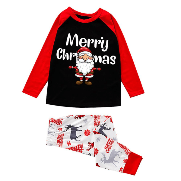 Glædelig Jul Familie Matchende Pyjamas Santa Print Pyjamas Julehjemmetøj Voksen Mænd Kvinder Børn Baby Women 7-8 Years