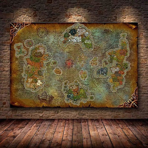 World Of Warcraft 8.0 Kort Puslespil Jigsaw 300/500/1000 Brikker, Klassisk Træpuslespil, Samlende Underholdningspuslespil
