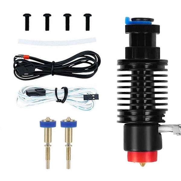 För E3D Revo Keramisk Hotend Kit V6 Radiator Mässingsmunstycke Keramisk Värmekärna för E3D Revo 3D-skrivare