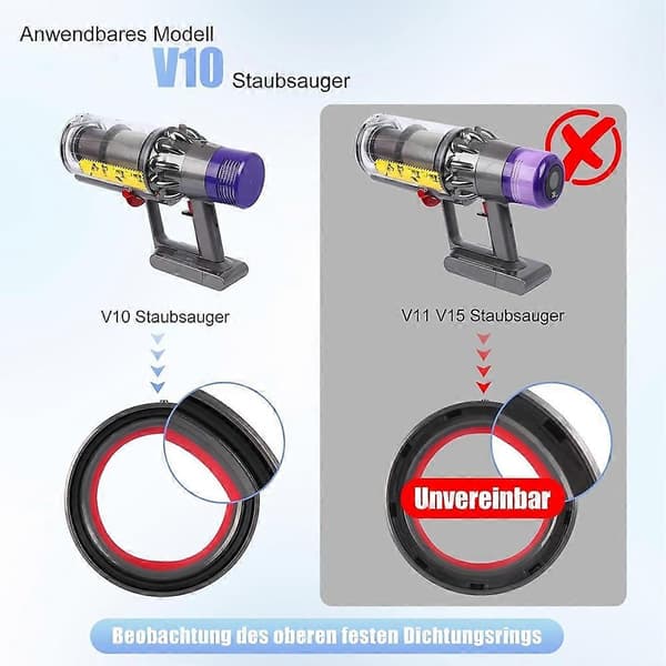 Pölysäiliö V10 SV12 -imurille ruuvimeisselillä
