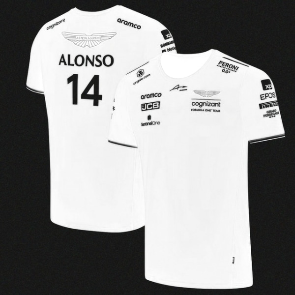 2023 Aston Martin F1 Collection Alonso #14 T-shirt white XXL