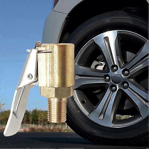 4 kpl Ilmaletku renkaalle, automaattinen pumpun kierresuuttimen adapteri 8 mm, renkaan venttiilin automaattinen pumpun nopea muunnos pääklipsin suuttimet