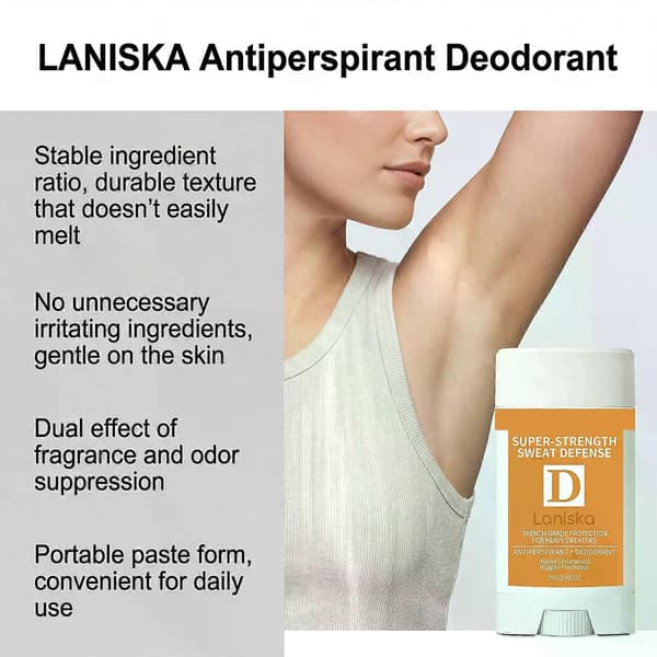 Antiperspirant Deodorant Stick, Langvarig Lugt- og Svedbeskyttelse, Cedertræsduft, 75g 1pcs