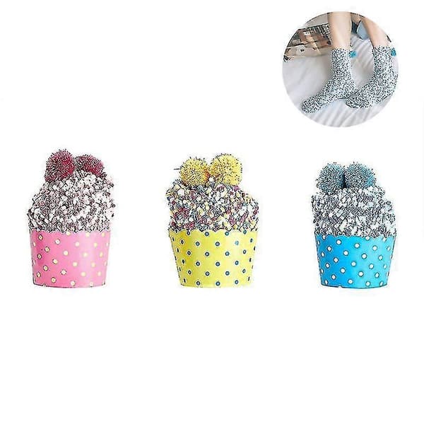 3 st Cupcake Mysstrumpor Dam Present För Kvinnor Presentförpackning Strumpor - ya