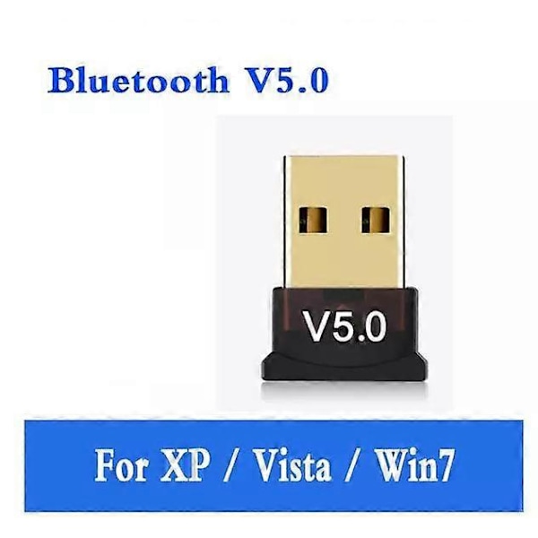 Bluetooth-kompatibel mottaker for PC USB 5.0 Adapter Trådløs Adapter Dongle Bluetooth-sender for datamaskin Koble til skriver