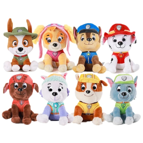 Ægte Paw Patrol Snow Rescue Uniform 6 tommer 15-18 cm Anime Dukke Plys Legetøj Børnegave chase