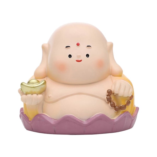 Maitreya Buddha Figurin Bilprydnad Liten för Prydnadsföremål Vardagsrum Skrivbord