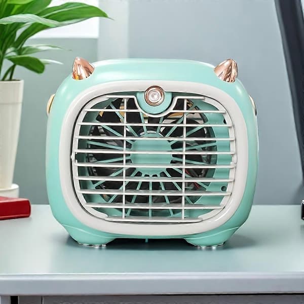 Bærbar Genopladelig Stor Luftmængde Seng Kontor Køler Luftfugter Ventilator