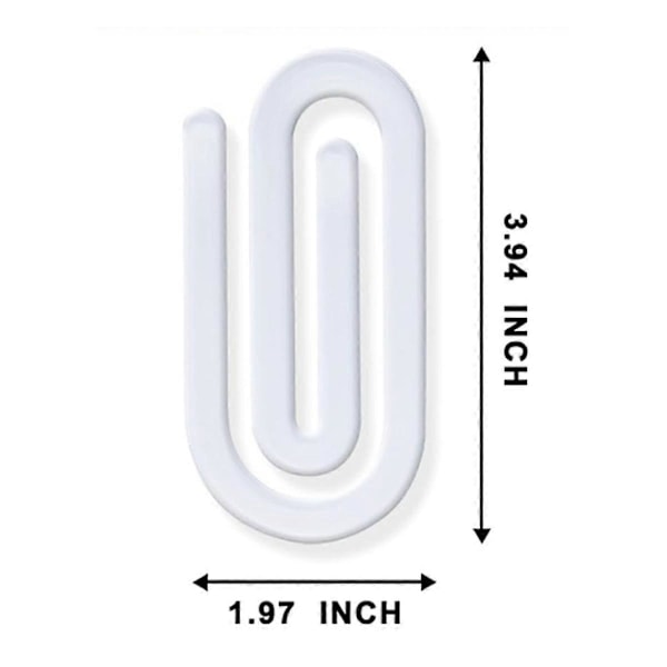 30 stk. Sublimations Blank Akryl Kontor Dekorativ Jumbo Papirclips