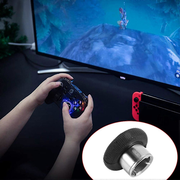 6 i 1 Udskiftelige Thumbstick Greb Reservedele til One Elite Controller - Sort