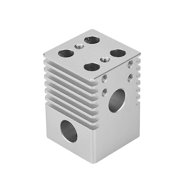 Aluminiumslegering Køleplade Krydsglideblok Fire Dyser Hoved til 3D Printer
