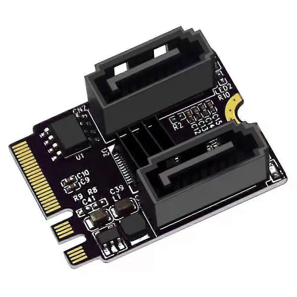 M2–SATA3.0-laajennuskortti KEY A+E WIFI M.2–SATA-kiintolevysovitin, ajuriton JMB582-sovitinkortti As Shown