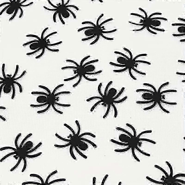 Nye Modeller 100 stk Halloween Edderkopp Konfettis - Svart Borddekorasjon for Skumle Temafester, Papir Edderkopp Utskjæringer for DIY Håndverk, Arrangementer & Spøkelseshus