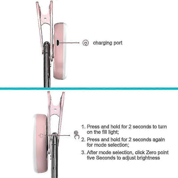 Mobiltelefon Udfyldningslys 15x Makroobjektiv Bærbar Selfie Led Ring Flash Lys Telefon Selfie Lampe Universal Ring Clip Lys