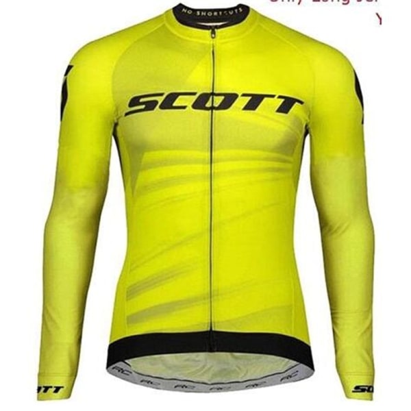 SCOTT 2023 mountainbike cykel herre langærmet jakkesæt cykeltøj åndbart MTB cykeltøj trøje ciclismo Cycling Jersey S
