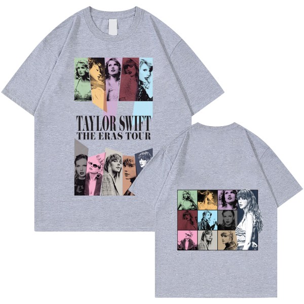 Unisex Taylor Swift Fan T-paita Tryckt T-paita Skjorta Pullover Vuxen Collection Taylor Swift T-paita gray L