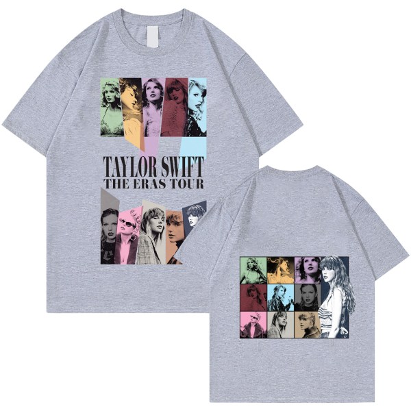 Unisex Taylor Swift Fan T-Shirt Trykt T-Shirt Skjorta Pullover Vuxen Collection Taylor Swift T-Shirt gray XL