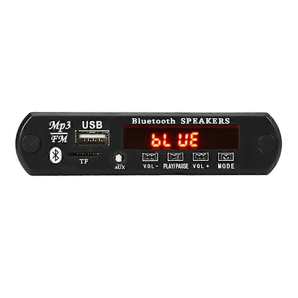 2X15W Förstärkare MP3 Dekoderkort 12V Bluetooth 5.0 30W Bil FM Radio Modul Stöd TF USB AUX