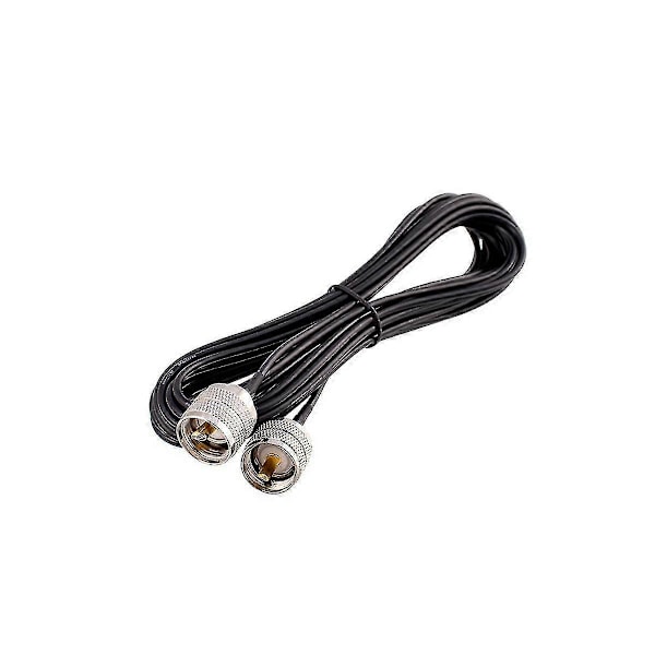RF-koaksiaalikaapeli UHF-uros - UHF-uros liitin UHF PL259 uros - UHF uros PL259 RG58 pigtail-kaapeli 1m