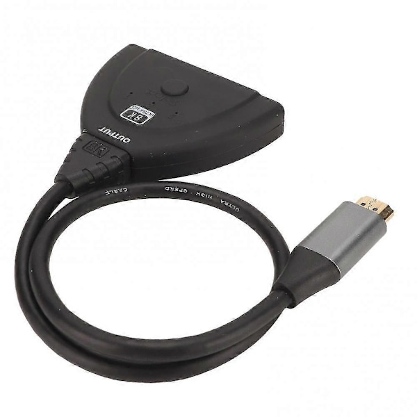 8K HD Multimedia Interface Switch 3 ind 1 ud 60Hz HDR 10 HDCP 2.3 HDMI 2.1 Splitter til Gaming