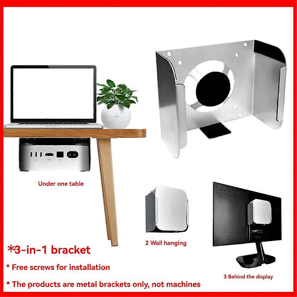 Underbordsfäste för Mac Mini M4 2024 Monitorhållare