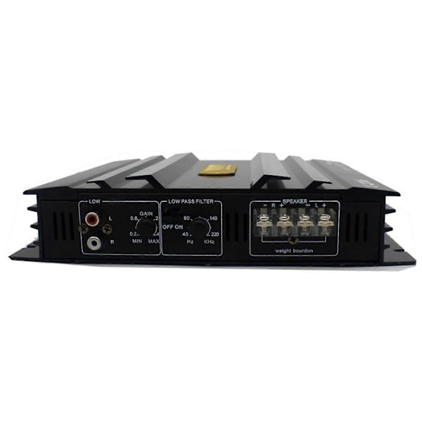 C-236 3800W Bilforstærker 2 Kanal Sort Aluminium Legering Høj Effekt Bil Stereo Audio Effektforstærker
