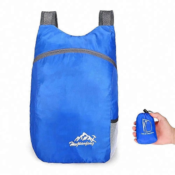 15L Lättvikt Packbar Ryggsäck Vikbar Ultralätt Utomhus Vikbar Ryggsäck Rese Daypack Väska Sport Daypack för Män Kvinnor