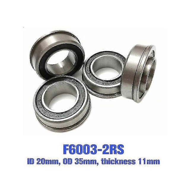 F6003-20-2rs 20x35x11 Flange Dybt Sporkugleleje Forseglet Trillebør