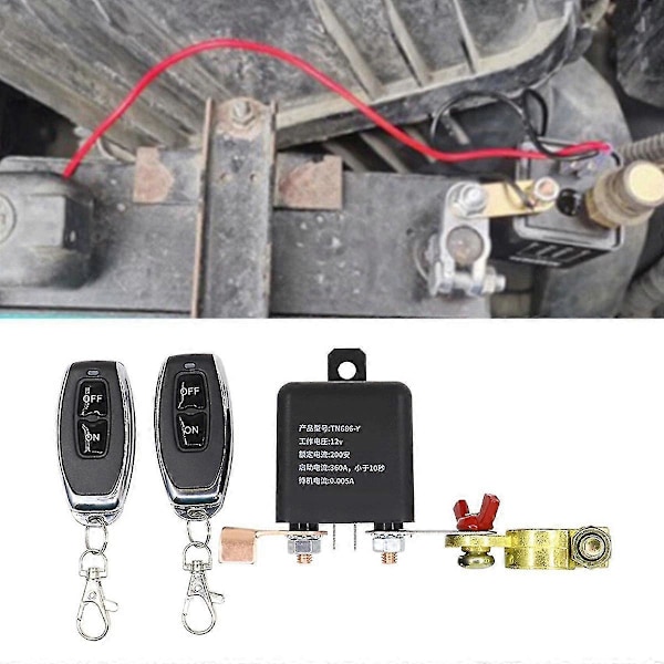 12v 120a Universal Batteriafbryder Relæ Integreret Trådløs Fjernbetjening Afbryd Isola