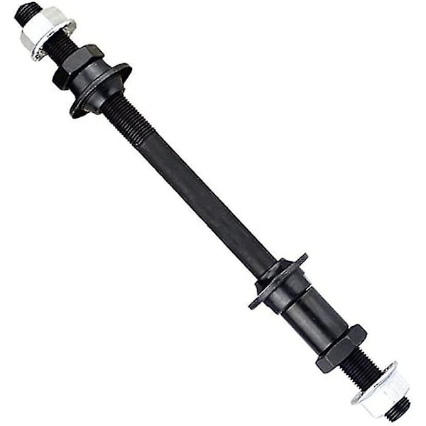 Cykelhjul Navaxel Bakre Solid Spindelaxel Spak Mountain Snabbkoppling Mountainbike Främre Bakre Axel Mtb Hjulaxel Cykeltillbehör 180mm (svart)