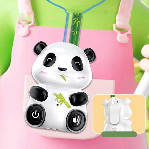 Elektrisk Walkie Talkie Legetøj til Småbørn Børn Tegneserie Panda Intercom Legetøj 2 STK