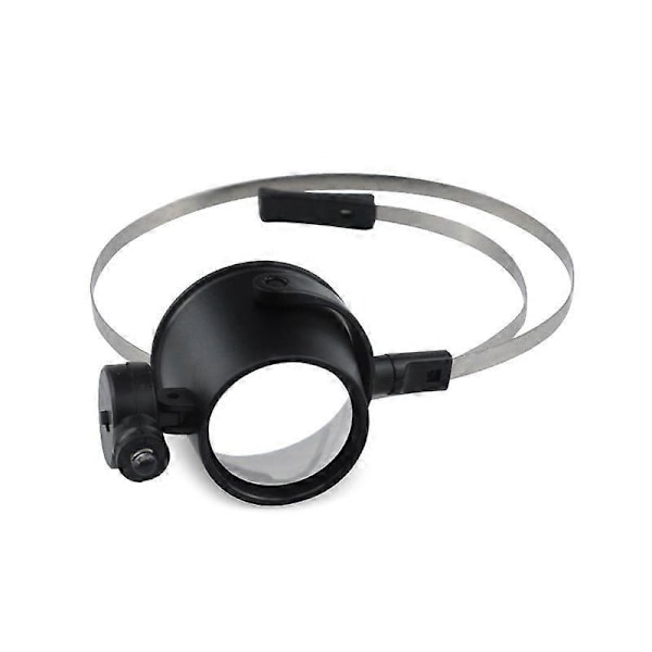 LED-belyst 15X Ögonlupp Handsfree Pannband Förstoringsglas Urmakare QYRoadWolf