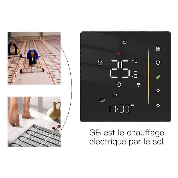 TUYA Smart Termostat Programmerbar Hemvärmetermostat, B