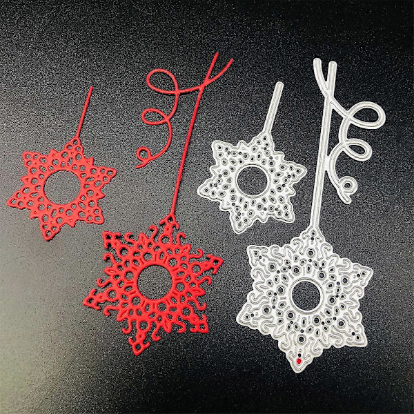 Jul Snefnug Metal Skærestencils DIY Scrapbooking Album Papirkort Skabelon Form Prægning Håndværk Dekoration