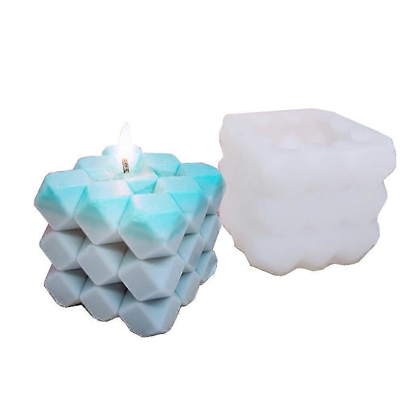 DIY 3D Håndlavet Tredimensionel Modellering Silikoneform Geometriske Former