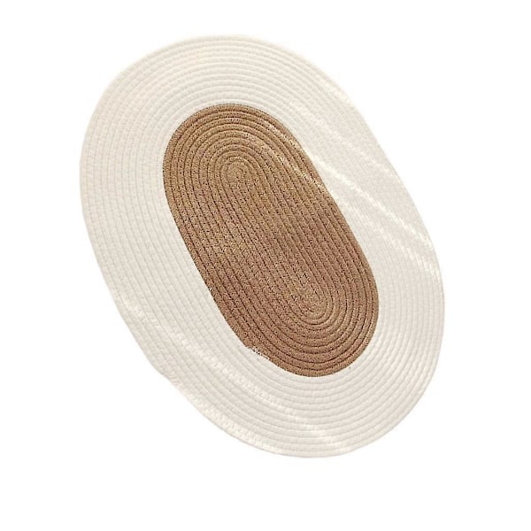 Naturmatta i jute med tofsdesign för sovrum, soffa, golvmatta 45 cm