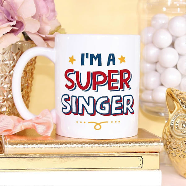 Singer Kopp Jeg er Super Morsom Gave til Kolleger Keramisk 11oz Kopp