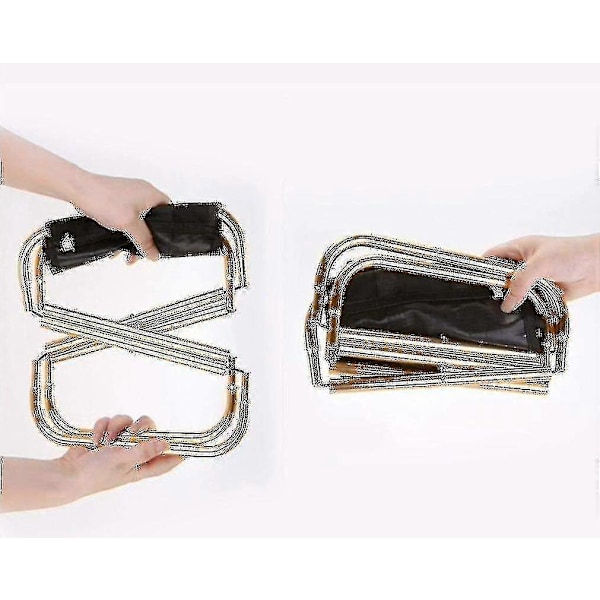 Gylden Mini Bærbar Klapstol med Taske, Aluminium Kompakt Ultralet Klapskammel med Bæretaske til Have, Strand, Fiskeri, Vandring, Camping