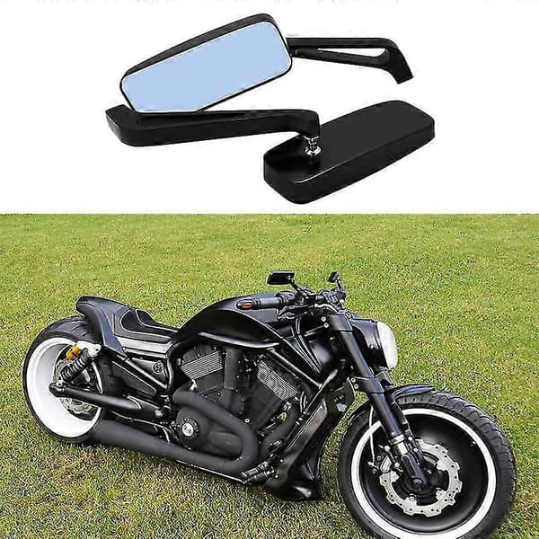 Universal Rektangulära Motorcykelbackspeglar Retro Motorcykel Bredvinkelbackspeglar