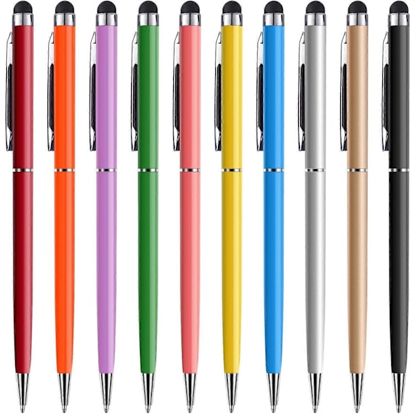 Stylus Penn anngrowy Stylus Penner for Berøringsskjermer Universal Stylus Kulepenn 2 i 1 Stylus Penner