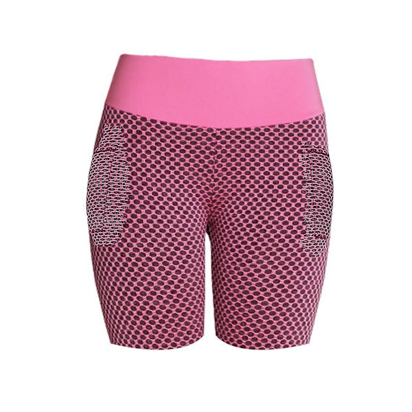 Tflycq Naisten Stretch Leggingsit Fitness Juoksu Kuntosali Taskut Aktiivishortsit Joogahousut Pink XL