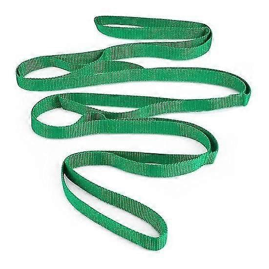 Icke-elastisk stretchrem Slitstark Multipel Loop Design Fysioterapi Stretchrem Yogarem för Män Kvinnor-Yvan black