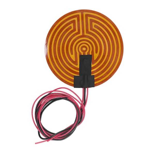 120W 12V DC Rund Fleksibel Polyimid Varmeplate - PI Varmefilm for 3D Printer Varmebed